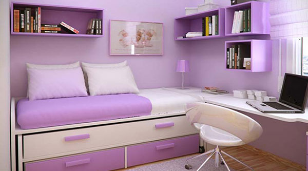 Детская мебель в фиолетовом цвете
